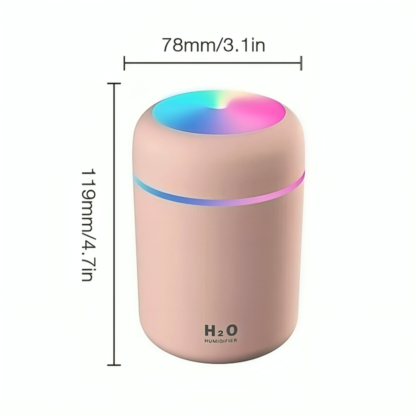 300ml H2O Air Humidifier Portable Mini USB Aroma Diffuser