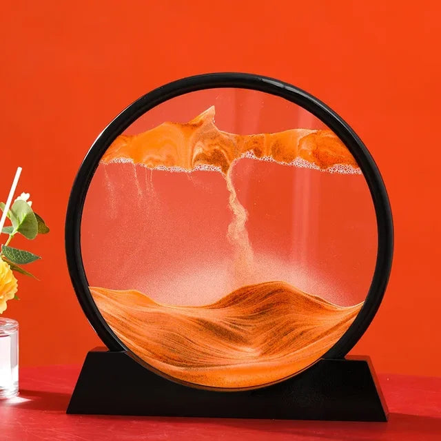 3D Moving Sand Art - Liquid Hourglass