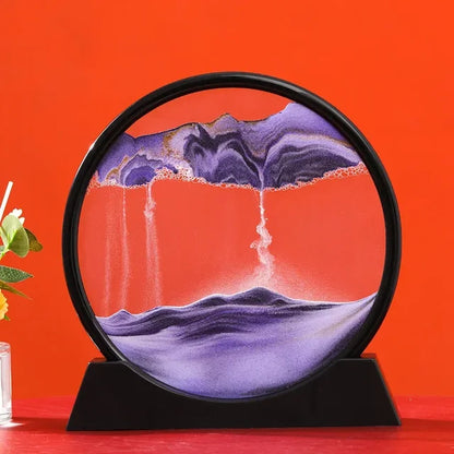 3D Moving Sand Art - Liquid Hourglass