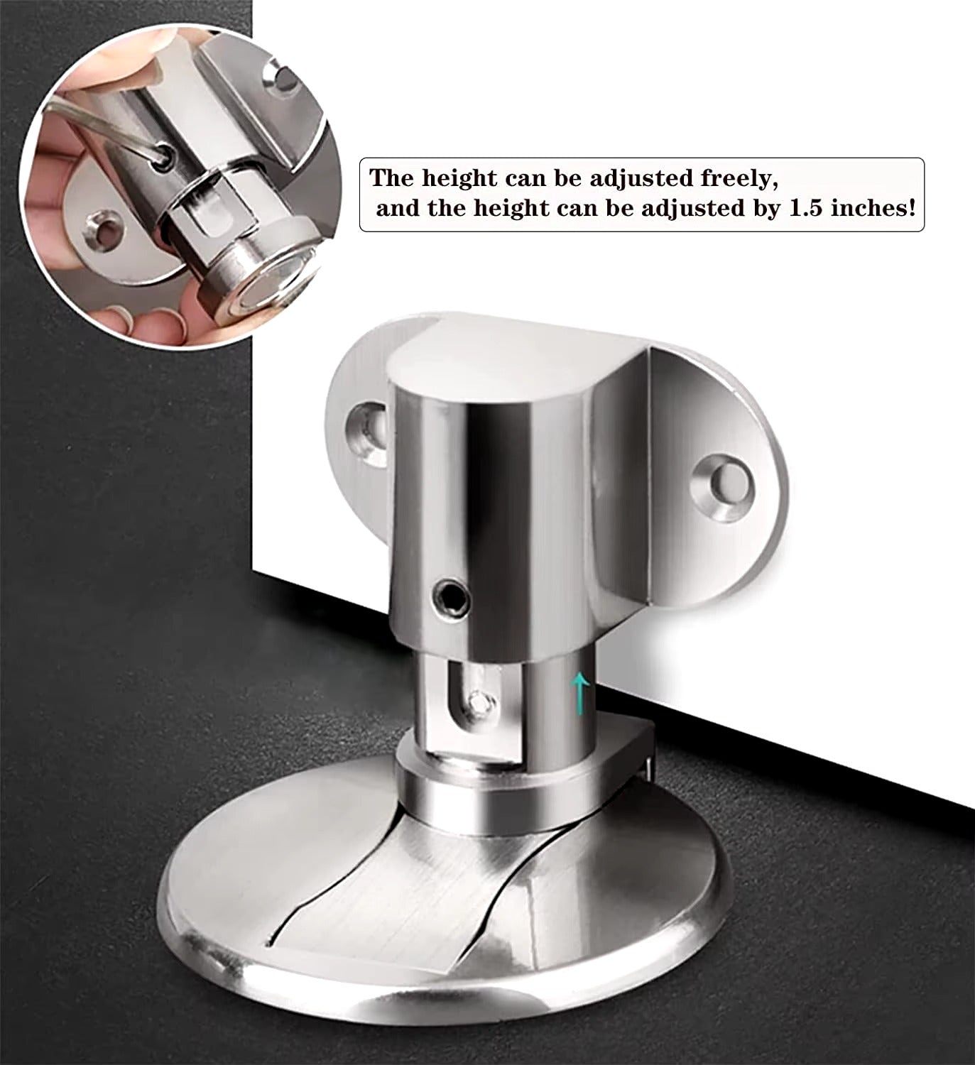 Adjustable Stainless Steel Magnetic Door Stop