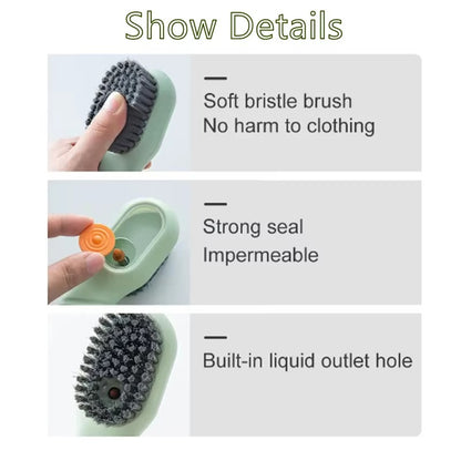 Automatic Liquid Discharge Shoe Brush