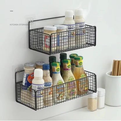 No-Punch Multifunctional Bathroom & Kitchen Organizer