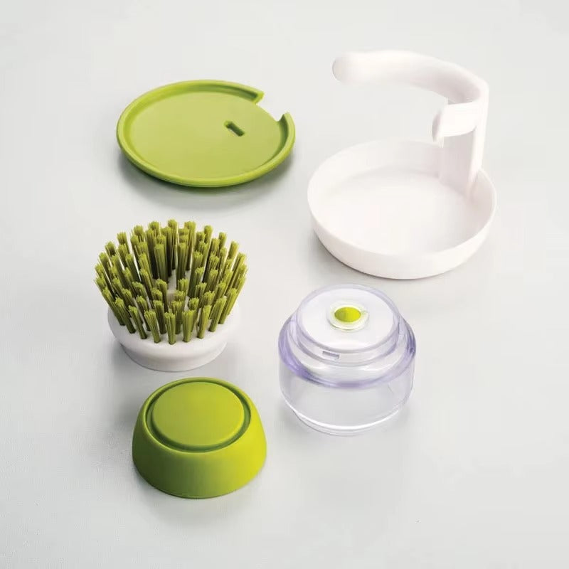 Multi-Use Dish Brush with Soap Dispenser