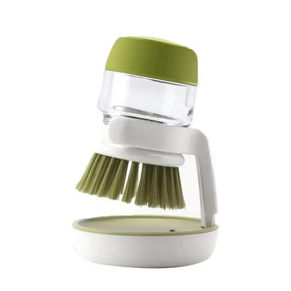 Multi-Use Dish Brush with Soap Dispenser