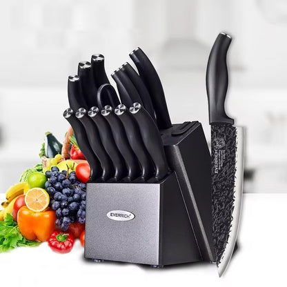 Hammer Pattern Stainless Steel Kitchen Knife Set