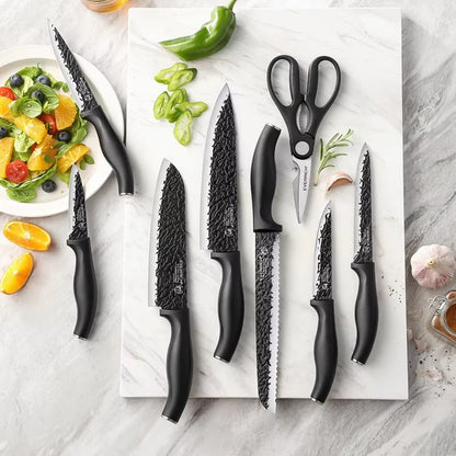 Hammer Pattern Stainless Steel Kitchen Knife Set