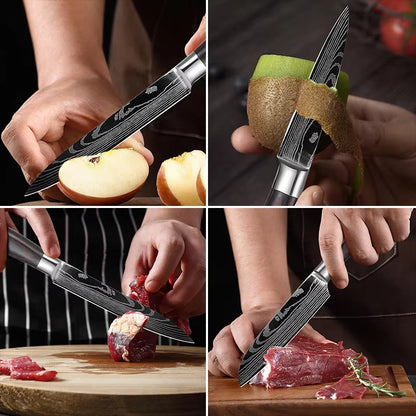 3-Piece Stainless Steel Kitchen Knife Set