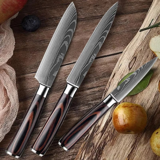 3-Piece Stainless Steel Kitchen Knife Set