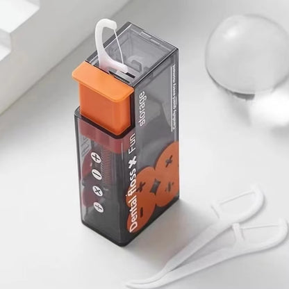 Portable Floss Dispenser with 10 Pcs Floss