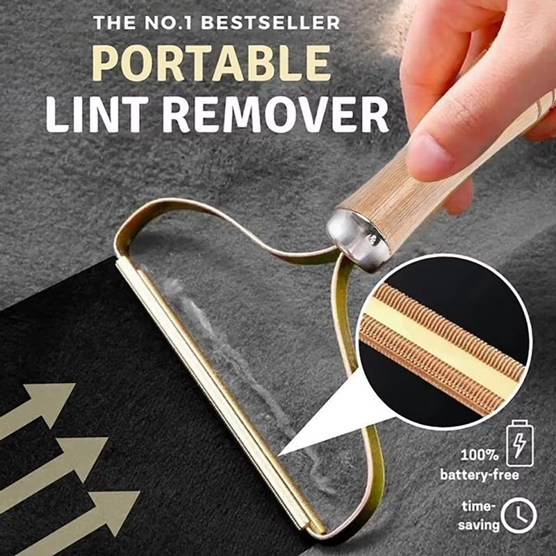 Portable Lint & Pet Hair Remover Brush