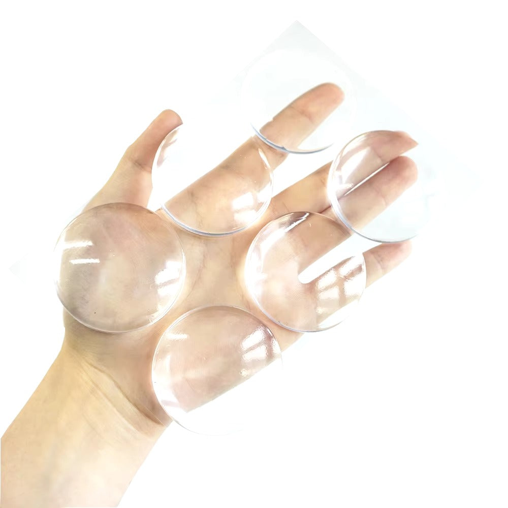 Round Transparent Soft Silicone Door Stopper