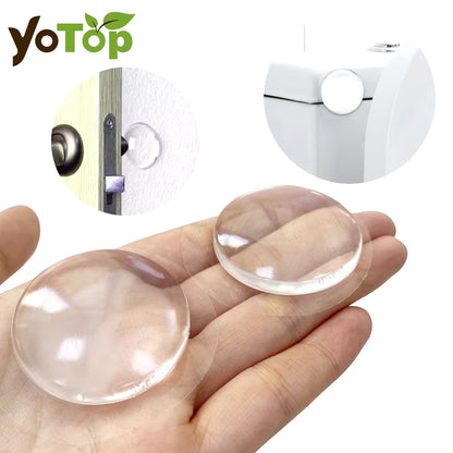 Round Transparent Soft Silicone Door Stopper