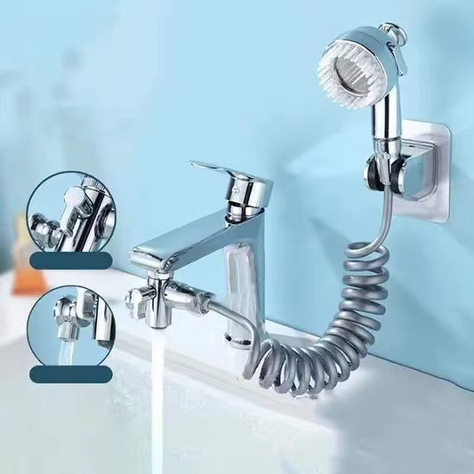 3-in-1 Multifunction Rotating Faucet with Shower Head - Universal Bathroom Attachment