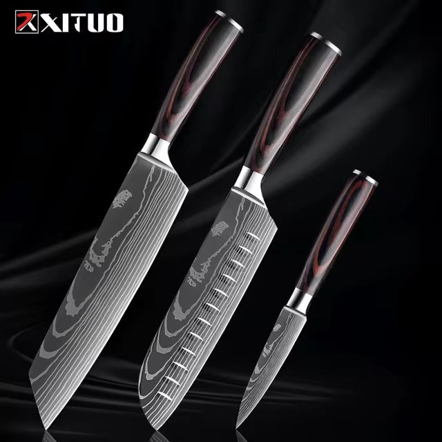 1-9 PCS Kitchen Knife Set