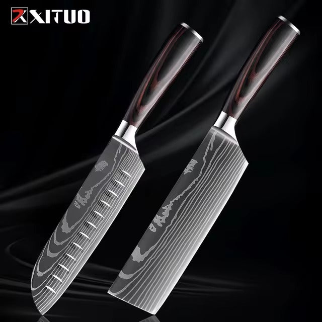 1-9 PCS Kitchen Knife Set