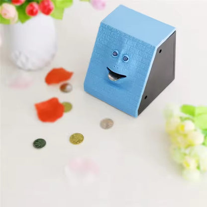 Smart Face Piggy Bank - Electric Coin-Eating Money Box