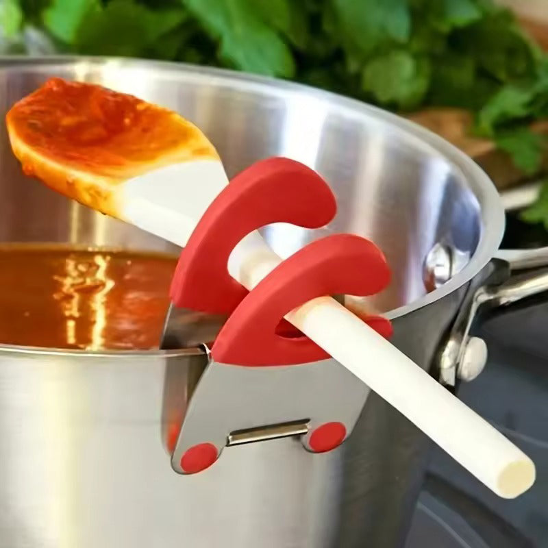 Stainless Steel Anti-Scalding Bowl Clip - Pot Side Spoon Holder