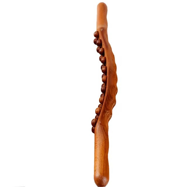 20/8 Beads Wooden Gua Sha Body Massage Stick