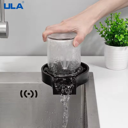 Automatic Glass Rinser - High-Pressure Sink Cup Washer for Bar & Kitchen