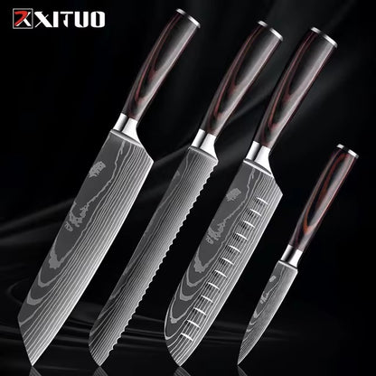 1-9 PCS Kitchen Knife Set