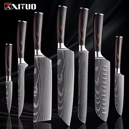 1-9 PCS Kitchen Knife Set