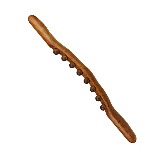 20/8 Beads Wooden Gua Sha Body Massage Stick