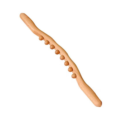 20/8 Beads Wooden Gua Sha Body Massage Stick