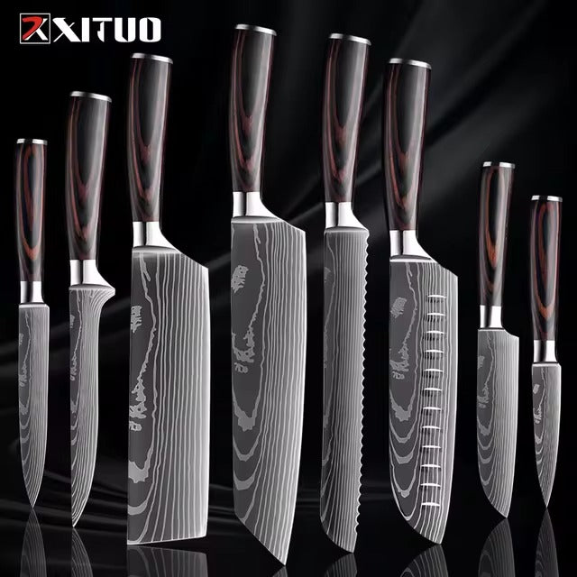 1-9 PCS Kitchen Knife Set