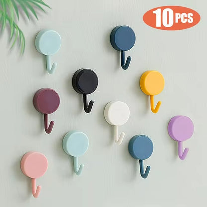 10PCS Strong Self-Adhesive Wall Hooks