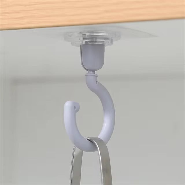 1/3/10 Pieces Transparent 360° Rotatable Ceiling Hook