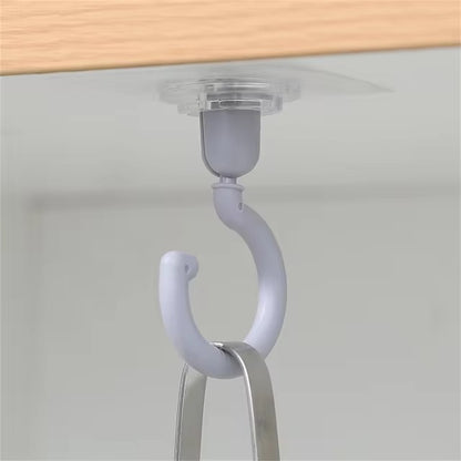 1/3/10 Pieces Transparent 360° Rotatable Ceiling Hook