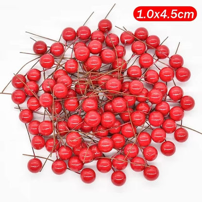 1000/50x Mini Artificial Red Berries