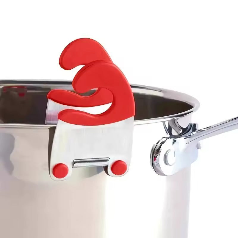 Stainless Steel Anti-Scalding Bowl Clip - Pot Side Spoon Holder