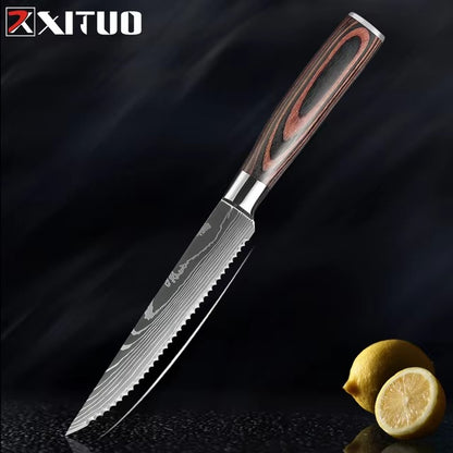 1-9 PCS Kitchen Knife Set