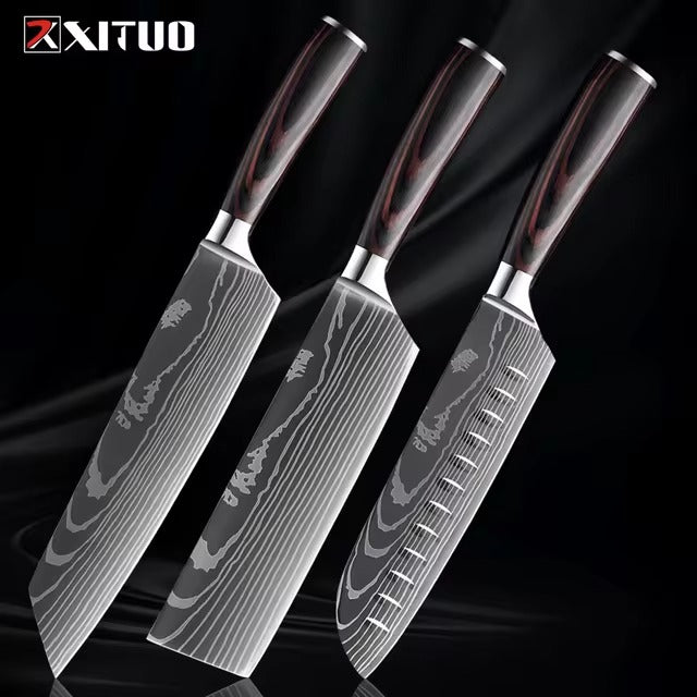 1-9 PCS Kitchen Knife Set