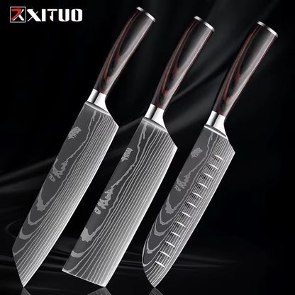 1-9 PCS Kitchen Knife Set