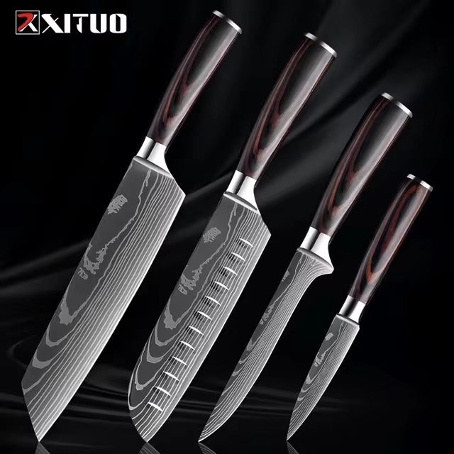 1-9 PCS Kitchen Knife Set