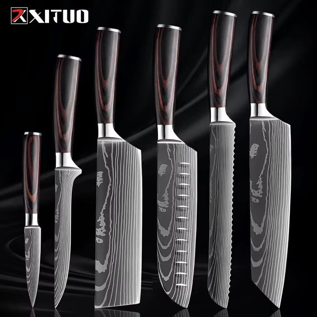 1-9 PCS Kitchen Knife Set