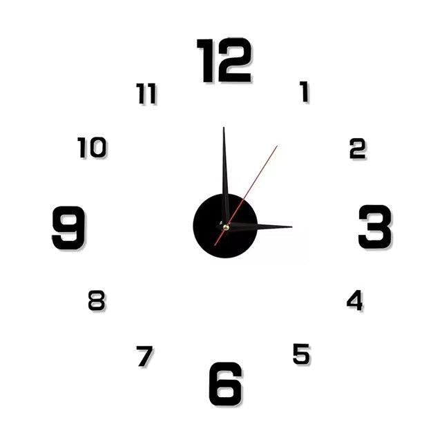 3D Luminous Frameless Wall Clock