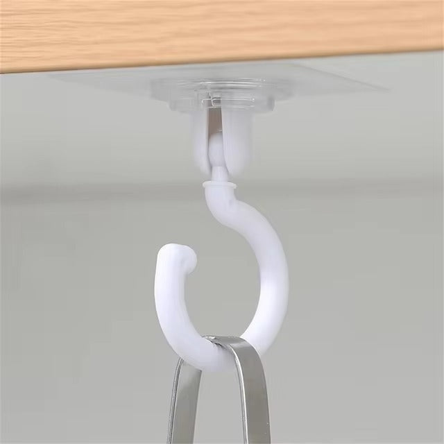 1/3/10 Pieces Transparent 360° Rotatable Ceiling Hook