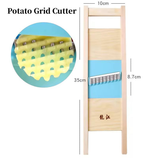 Potato Grid Slicer - Vegetable Cutter for Fries & More