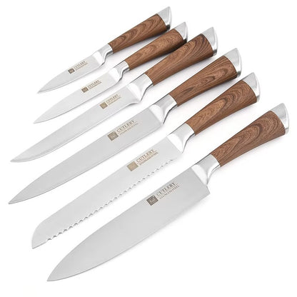 6-Piece Stainless Steel Kitchen Knife Set