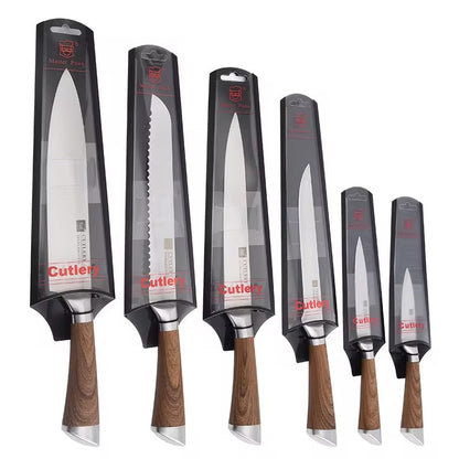 6-Piece Stainless Steel Kitchen Knife Set