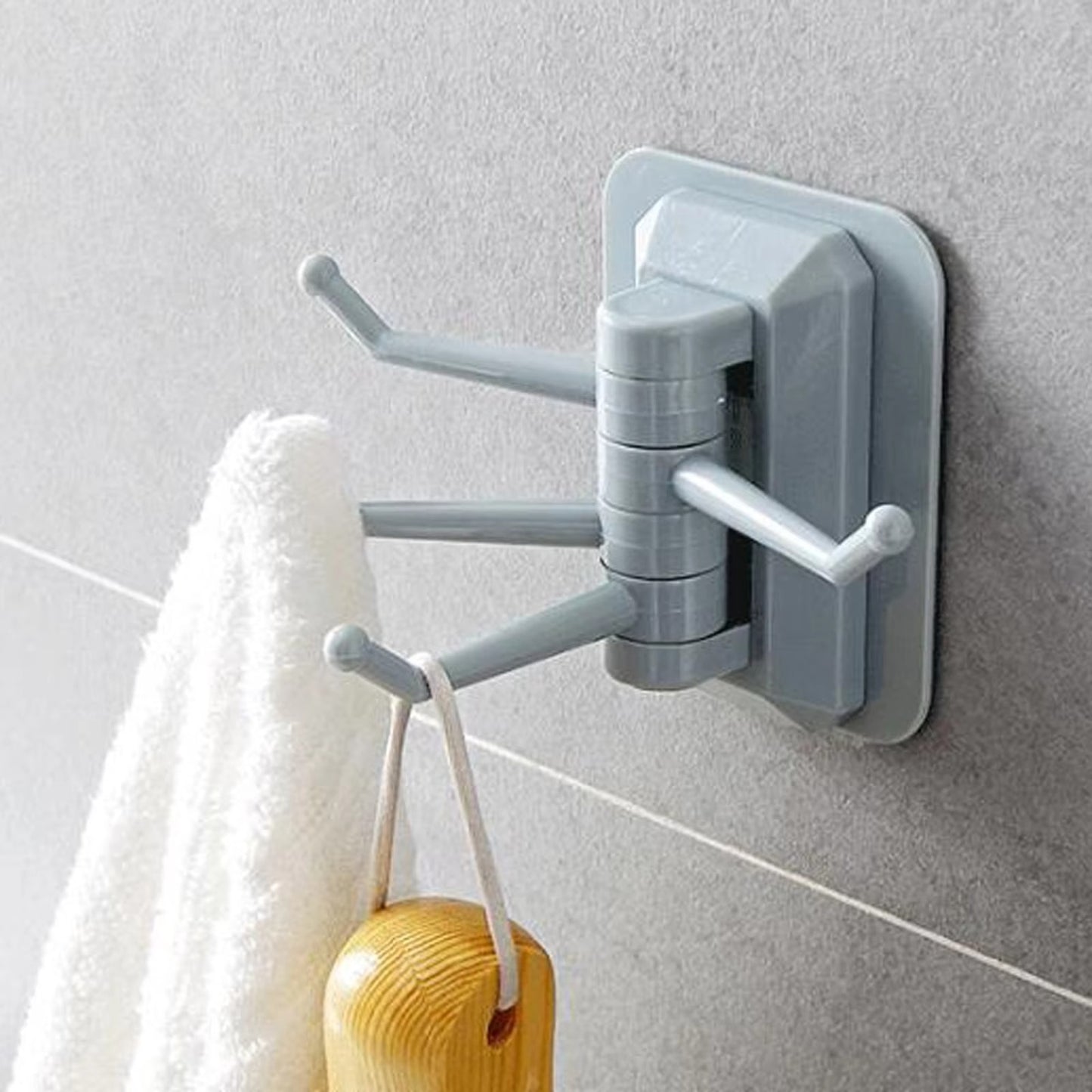 Strong Self-Adhesive 4-Hook Key Holder