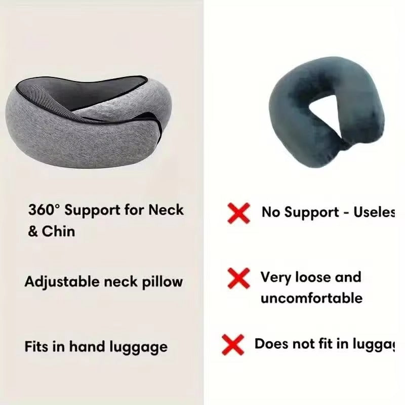 Memory Foam U-Shaped Travel Neck Pillow