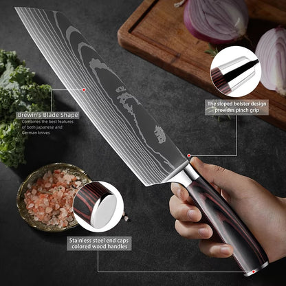 1-9 PCS Kitchen Knife Set