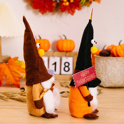 Thanksgiving Turkey Doll Ornaments