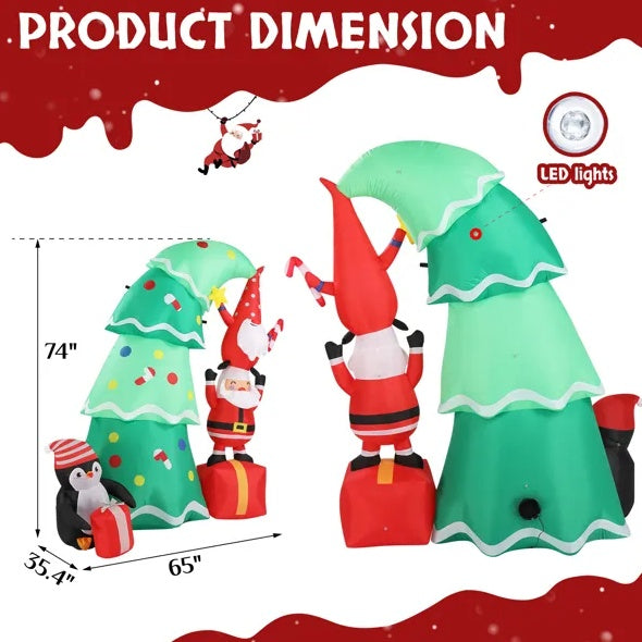 6 FT Lighted Christmas Inflatable Decoration