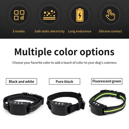 Rechargeable Anti-Bark Dog Training Collar with Electric Shock