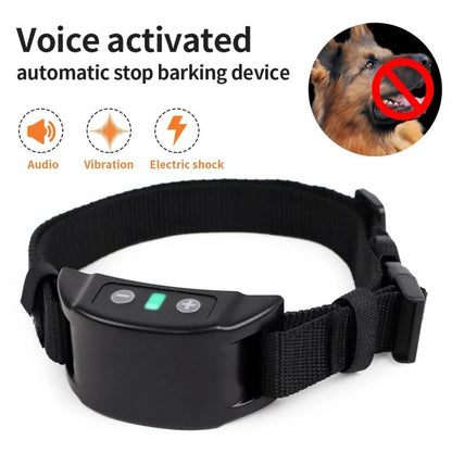 Rechargeable Anti-Bark Dog Training Collar with Electric Shock